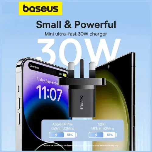Baseus GaN5 Fast Charger Mini 1C 30W , 