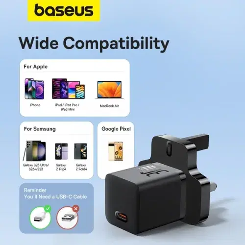 Baseus GaN5 Fast Charger Mini 1C 30W , 