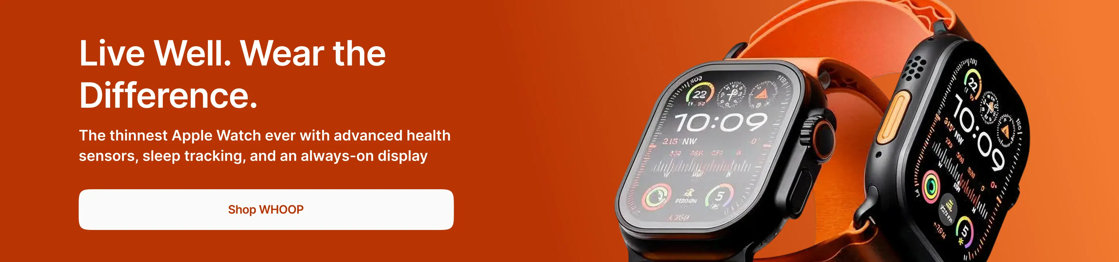 Live Well. Wear the Difference. - Thinnest Apple Watch ever with advanced health sensors, sleep tracking