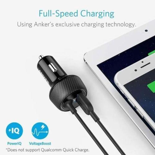 Anker A2214H11 PowerDrive 2 Elite with Lightning Connector Black ,