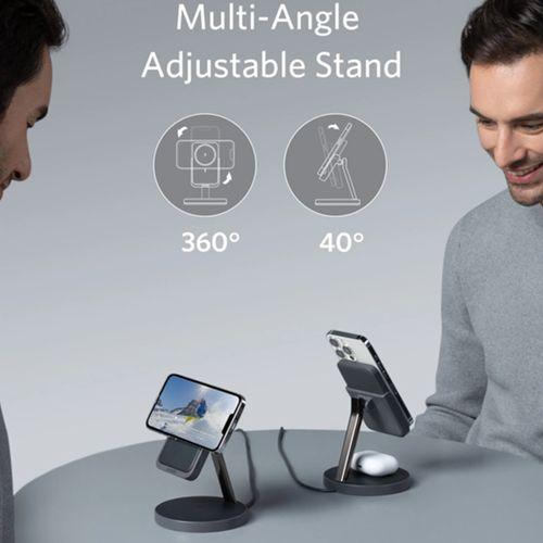 Anker Snap 633 Magnetic Wireless Charger (MagGo) B25A7211 – Black ,