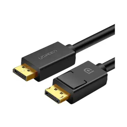 UGREEN Display Port to Display Port, 4K 60 Hz Resolution, 21.6Gbit/s Data Transfer Speed, Gold-Plated Connector, ABS Cable Material, 1.5 Meters Cable Length, Black ,