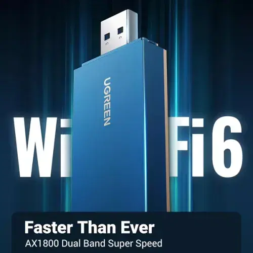 UGREEN AX1800 Dual-Band Wireless Adapter (Wi-Fi 6) ,