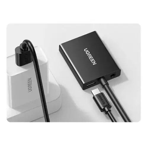Ugreen Adapter VGA Male To HDMI Female 0.15M Black ,