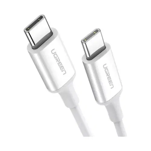 Ugreen USB-C 2.0 to USB-C 2.0 Cable 100W 1m - White ,