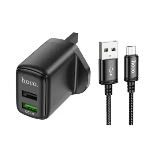 Hoco DC30 Dual port QC3.0 charger(UK) ,
