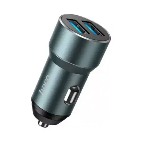 Hoco DZ17 Powerful dual port car charger with lights ,