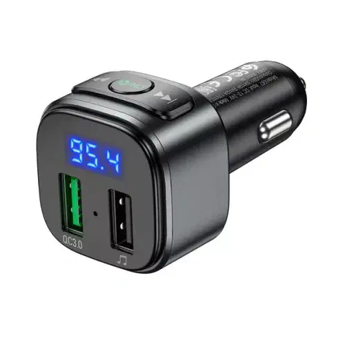Hoco E67 Fighter QC3.0 car BT FM transmitter ,