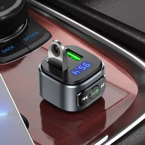 Hoco E67 Fighter QC3.0 car BT FM transmitter ,