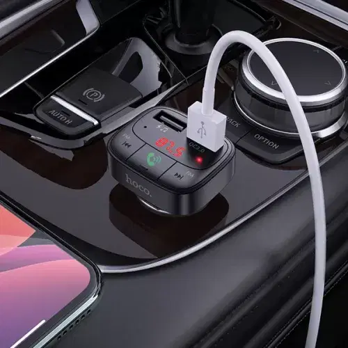 Hoco E59 Promise QC3.0 car BT FM transmitter ,