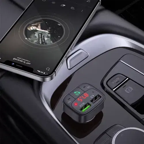 Hoco E59 Promise QC3.0 car BT FM transmitter ,