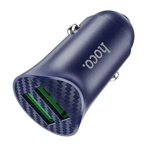 Hoco Z39 Farsighted dual port QC3.0 Car charger set(Type C) ,