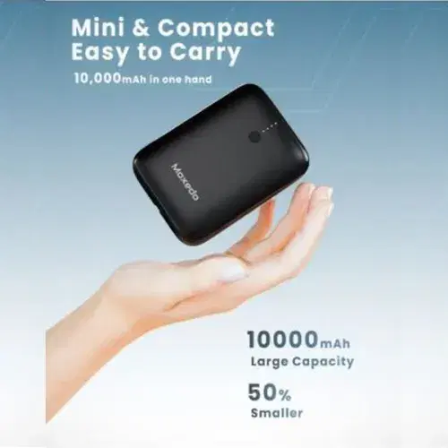 Moxedo Porta-Go Mini Power Bank 10000mAh 22.5 W | Type-C and USB-A - MX-WPB011 ,
