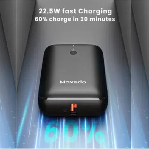 Moxedo Porta-Go Mini Power Bank 10000mAh 22.5 W | Type-C and USB-A - MX-WPB011 ,