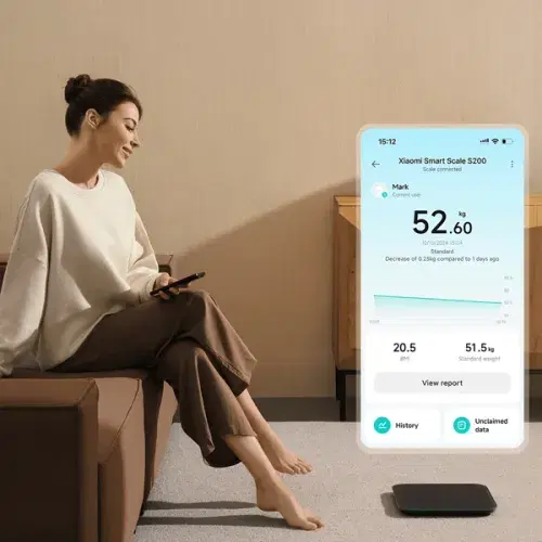 Xiaomi Smart Scale S200 4 Health Metrics 180-day Battery Life Xiaomi Home app ,