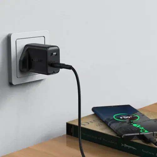 Acefast A24 PD30W GaN single USB-C charger (UK) ,