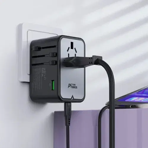 Acefast Z1 PD75W GaN (3USB-C+2USB-A) multifunctional charging adapter ,