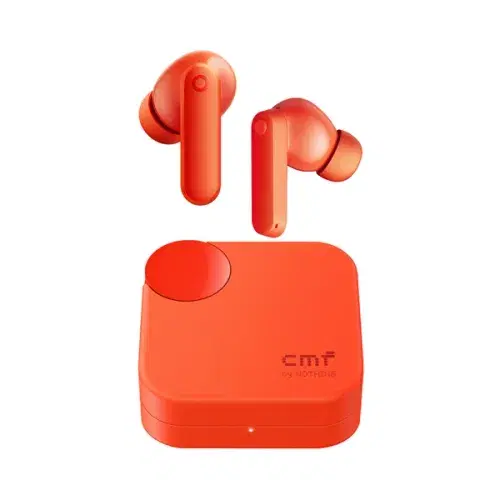 CMF By Nothing Buds 2A True Wireless Earbuds With Mic 35.5 Hours playback 42 dB ANC IP54 buds / IPX2 Case Water And Dust Resistance , Orange
