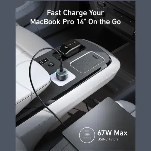 Anker 535 Car Charger 67W 3-Port with USB-C Cable A2731HA1 ,