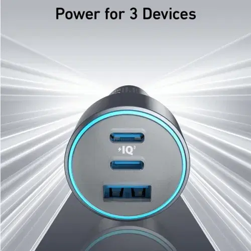 Anker 535 Car Charger 67W 3-Port with USB-C Cable A2731HA1 ,